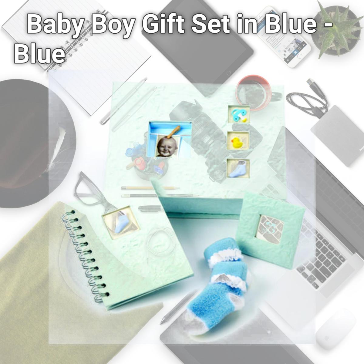 Picture of Ivy Lane Design 203BS Baby Boy Gift Set in Blue - Blue