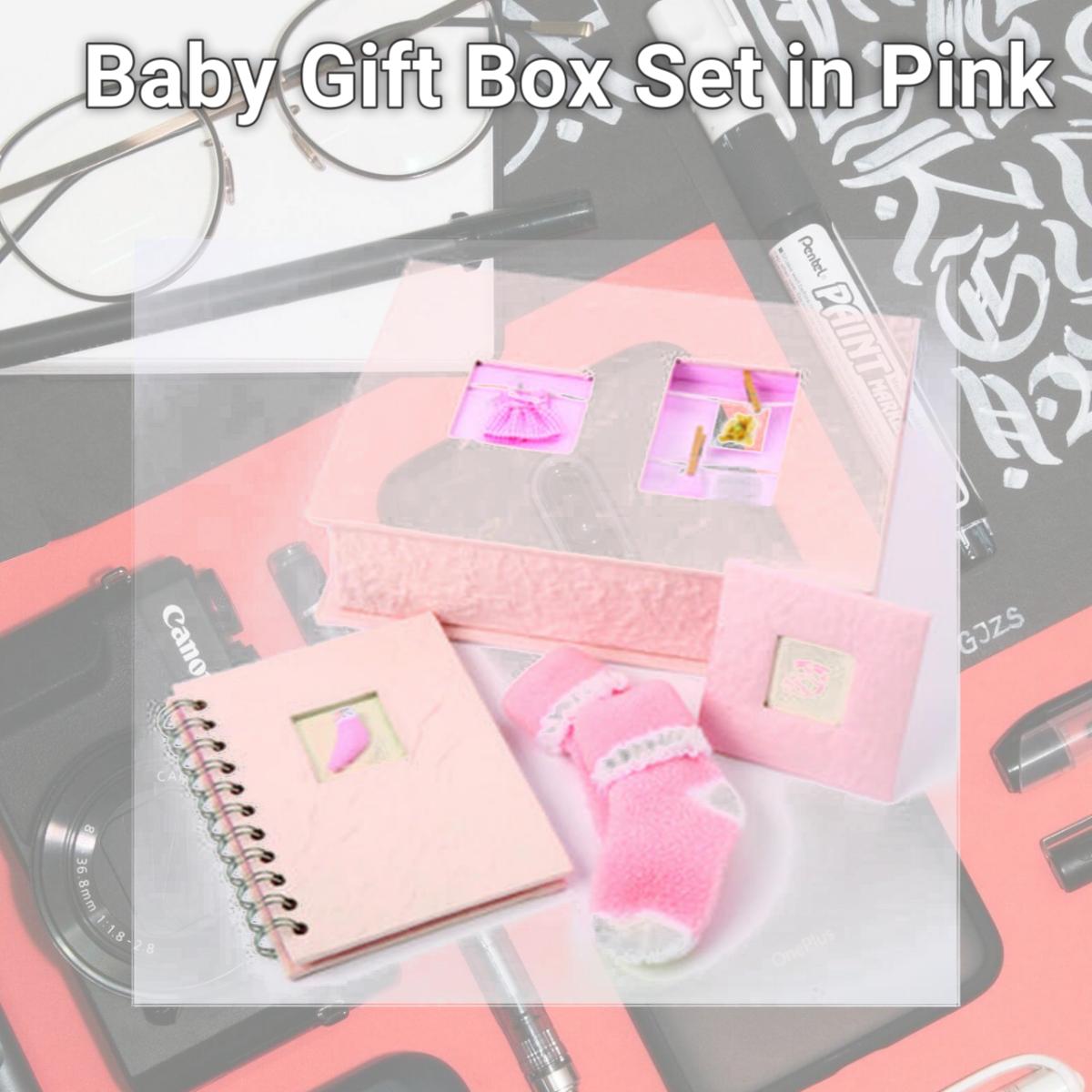 Picture of Ivy Lane Design 203GS Baby Gift Box Set in Pink