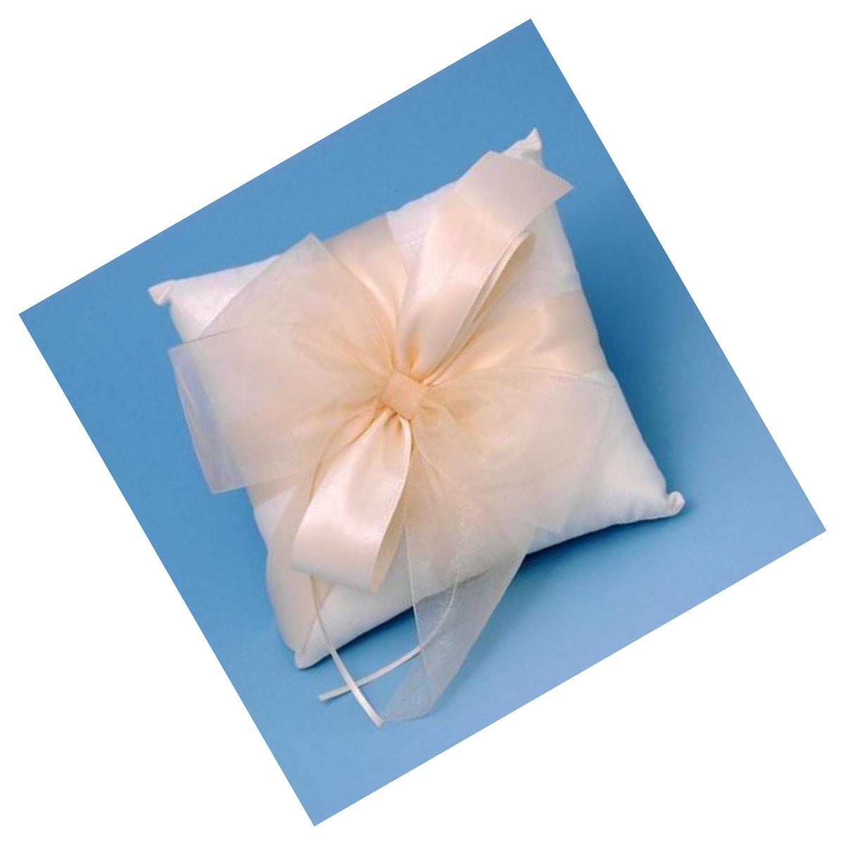 Picture of Ivy Lane Design 38BI Tres Beau Wedding Ring Bearer Pillow in Ivory