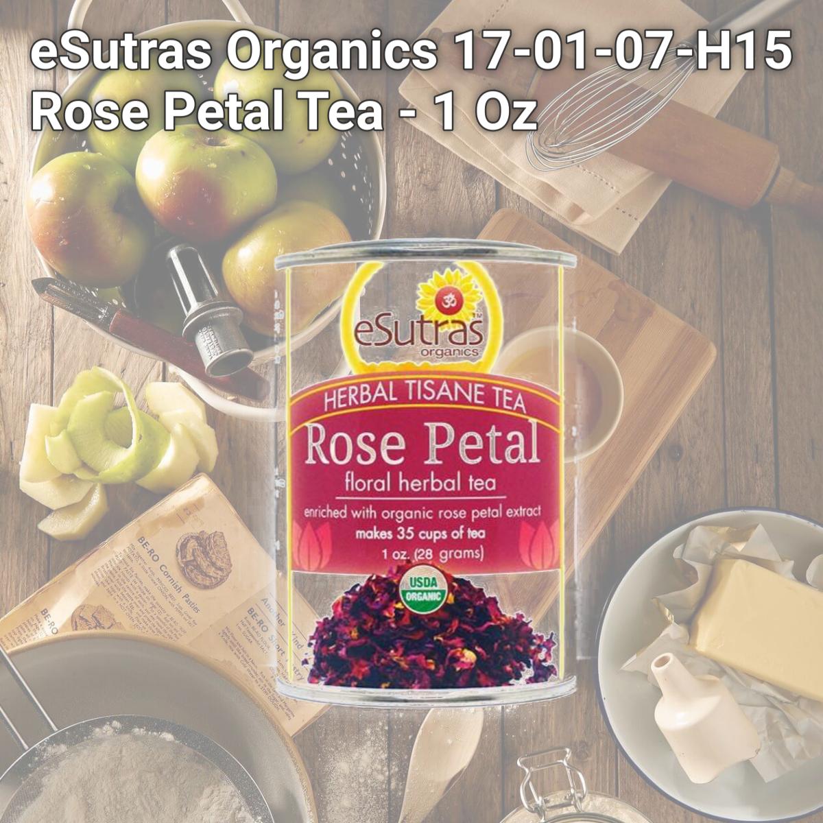 Picture of eSutras Organics 17-01-07-H15 Rose Petal Tea - 1 Oz