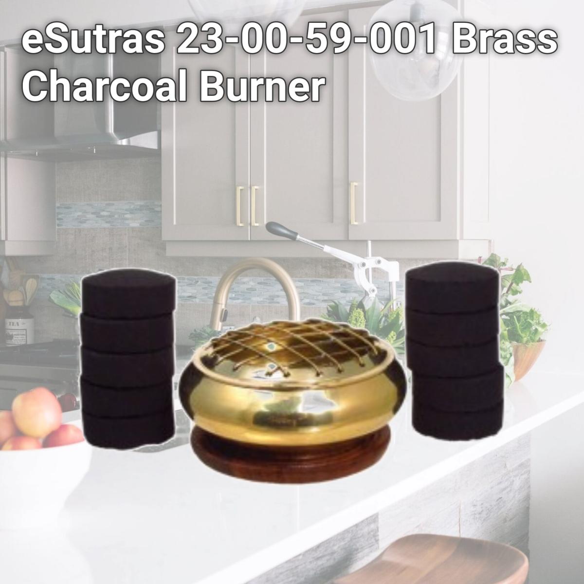 Picture of eSutras 23-00-59-001 Brass Charcoal Burner