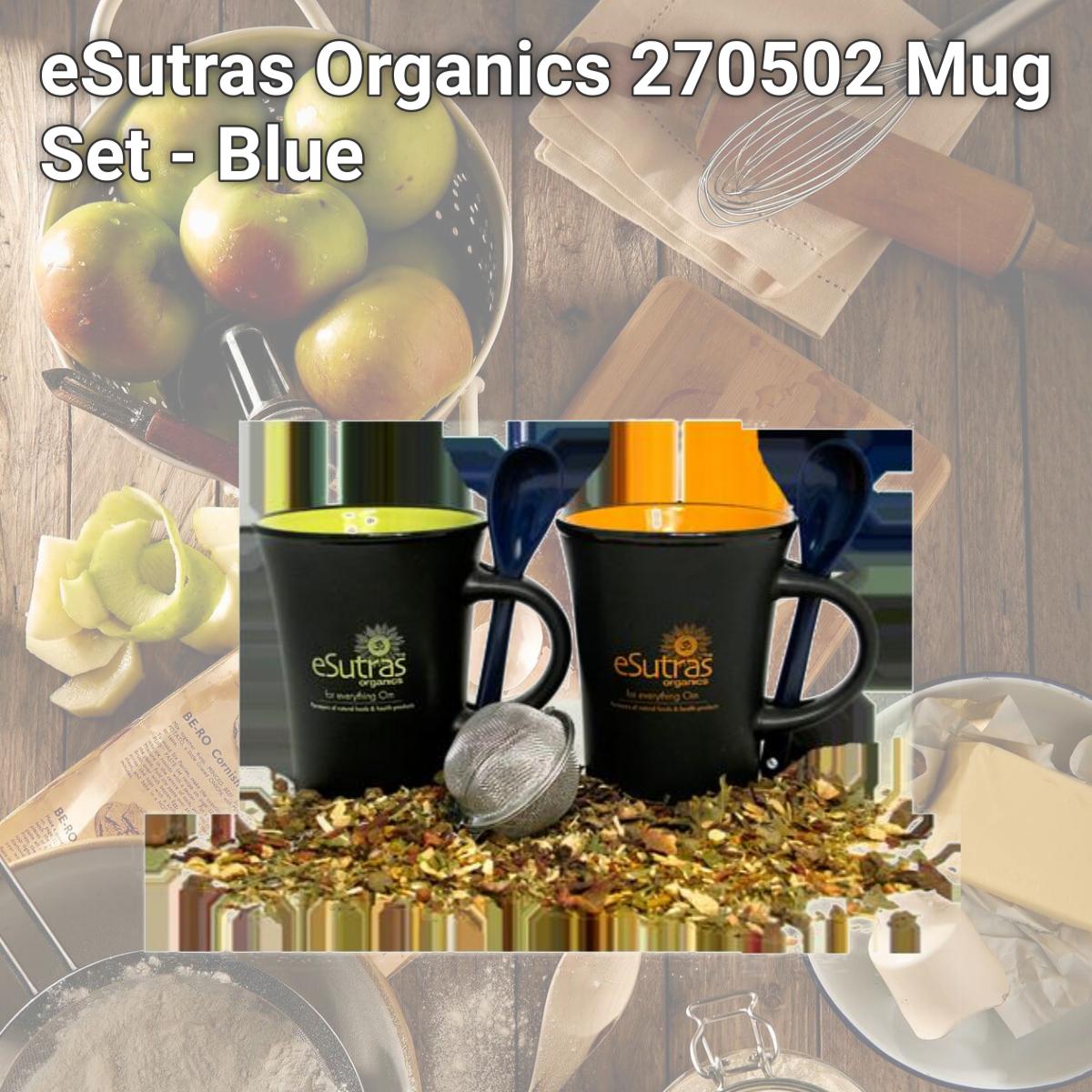 Picture of eSutras Organics 270502 Mug Set - Blue