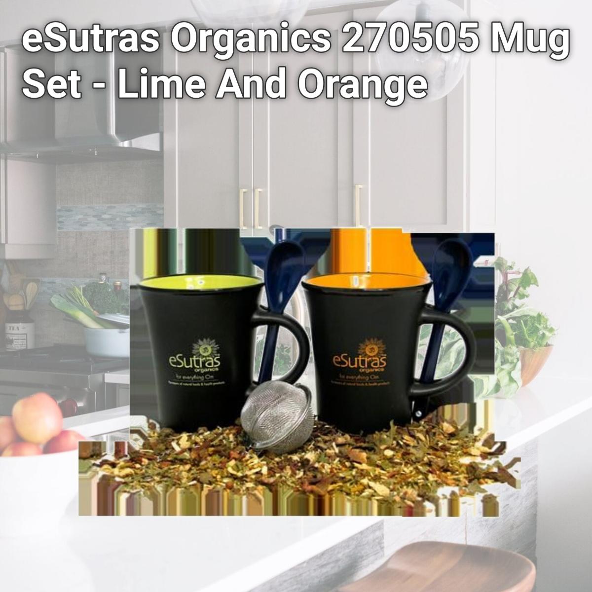 Picture of eSutras Organics 270505 Mug Set - Lime And Orange
