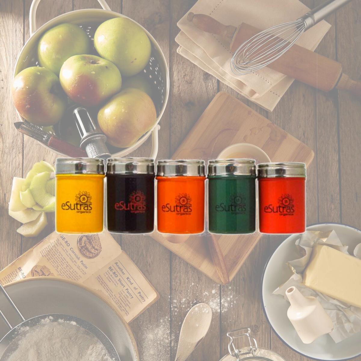 Picture of eSutras Organics 272304 Canister - Spice - Orange
