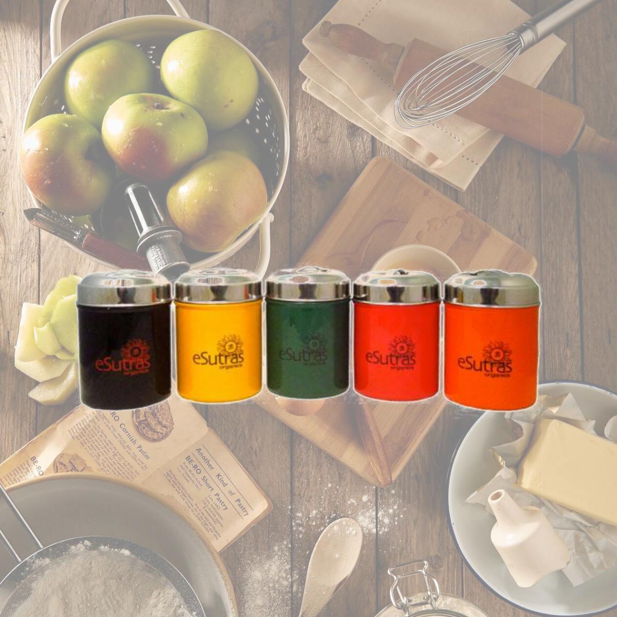 Picture of eSutras Organics 272505 Sugar Canister - Black