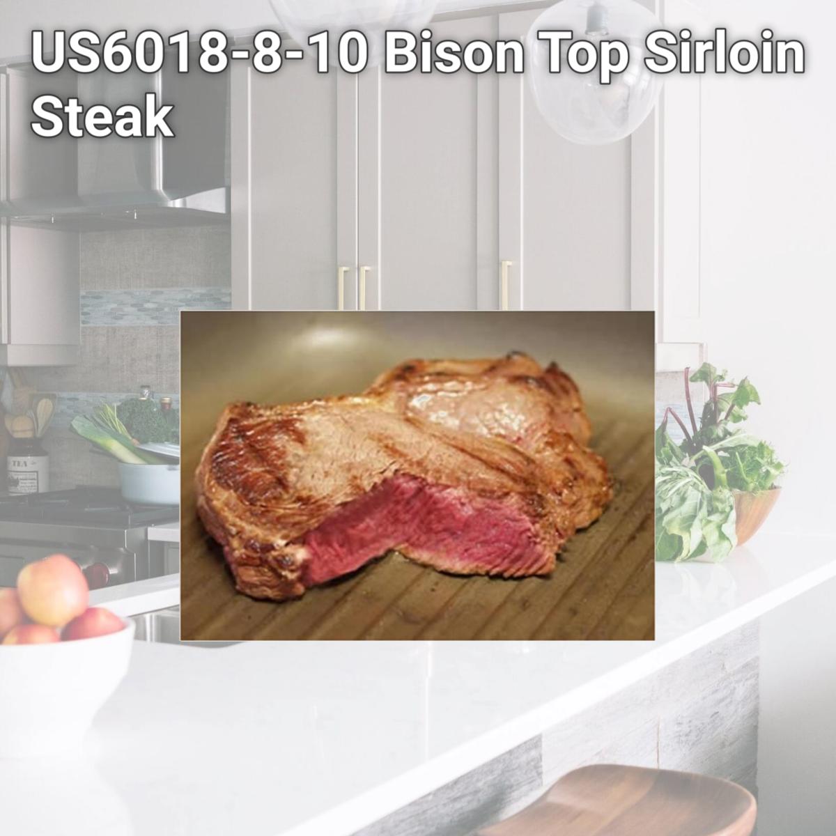 Picture of Blackwing Meats US6018-8-10 BisonáTop SirloináSteak