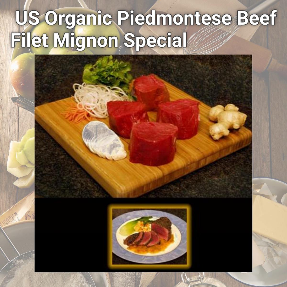 Picture of Blackwing Meats US9328-8-10 Organic Piedmontese Beef Filet Mignon Special