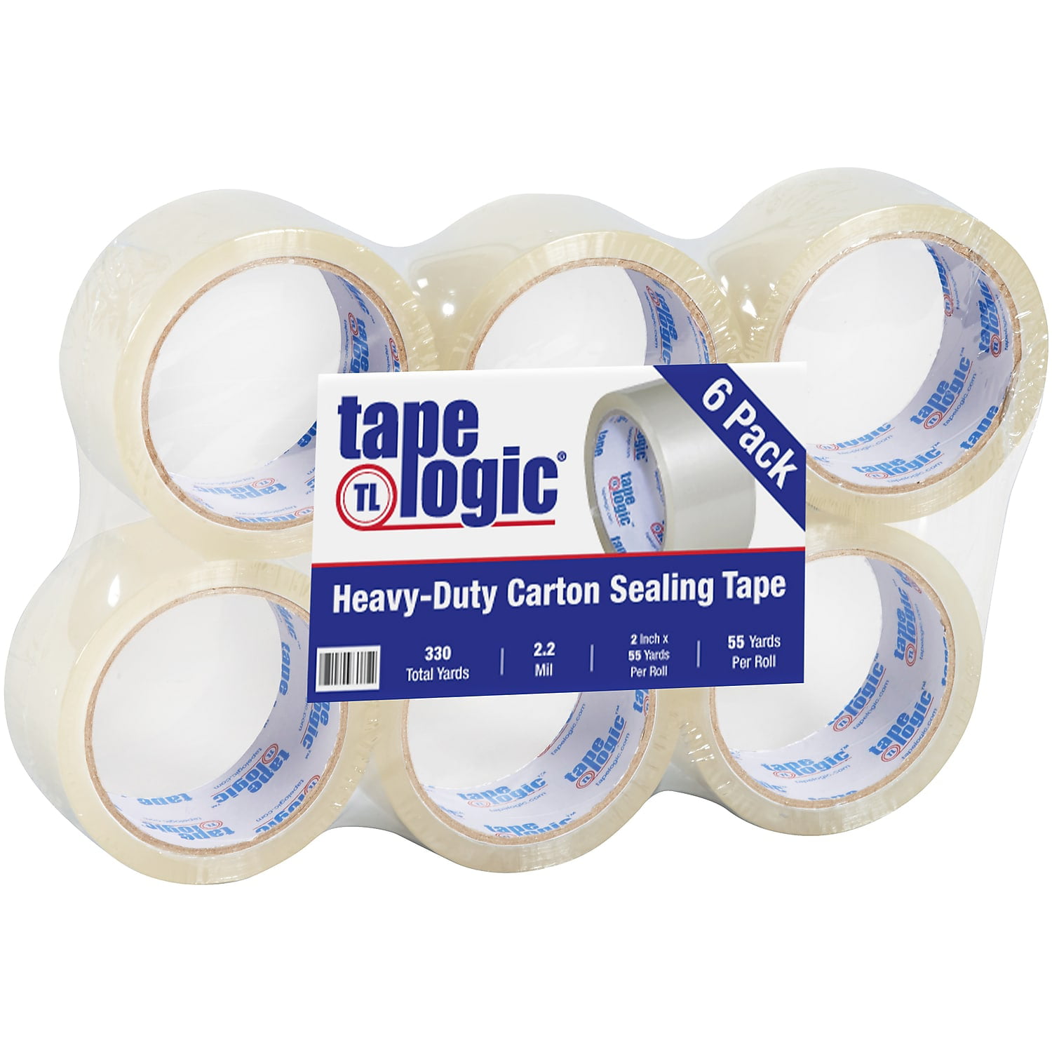 Tape Logic T9012206pk 2 In. X 55 Yards Clear No.220 Industrial Tape - Pack Of 6