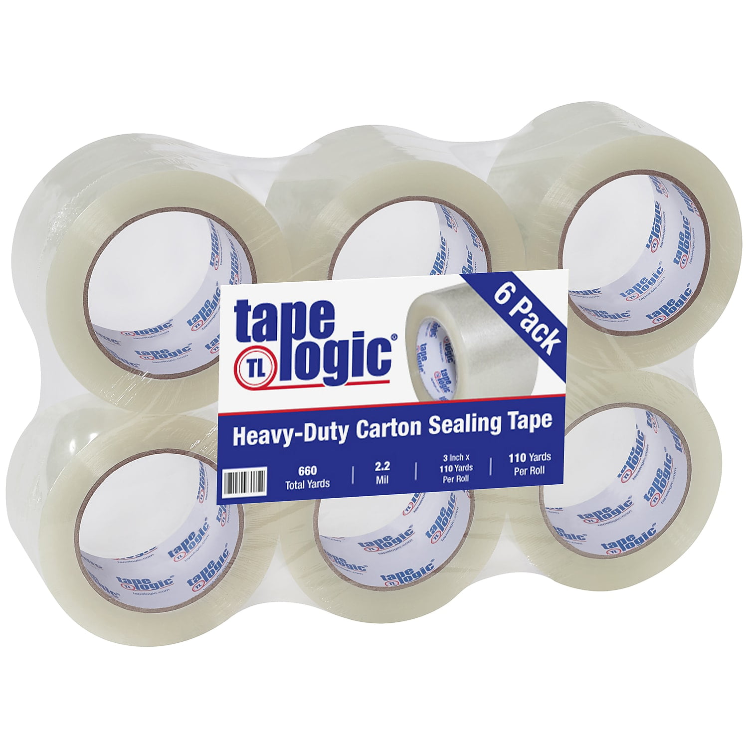 UPC 848109033594 product image for Tape Logic T9052206PK 3 in. x 110 yards Clear No.220 Industrial Tape - Pack of 6 | upcitemdb.com
