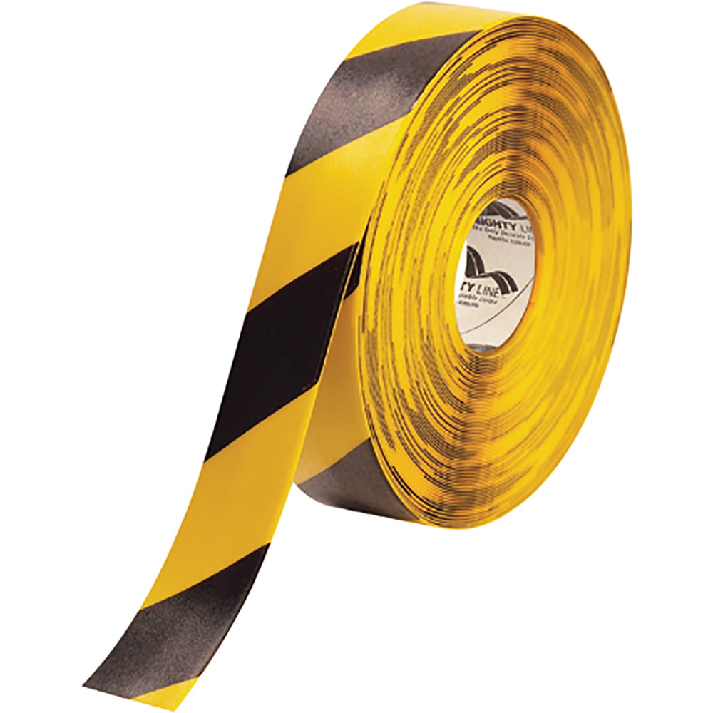 T92100by 2 In. X 100 Ft. Yellow & Black Deluxe Safety Tape