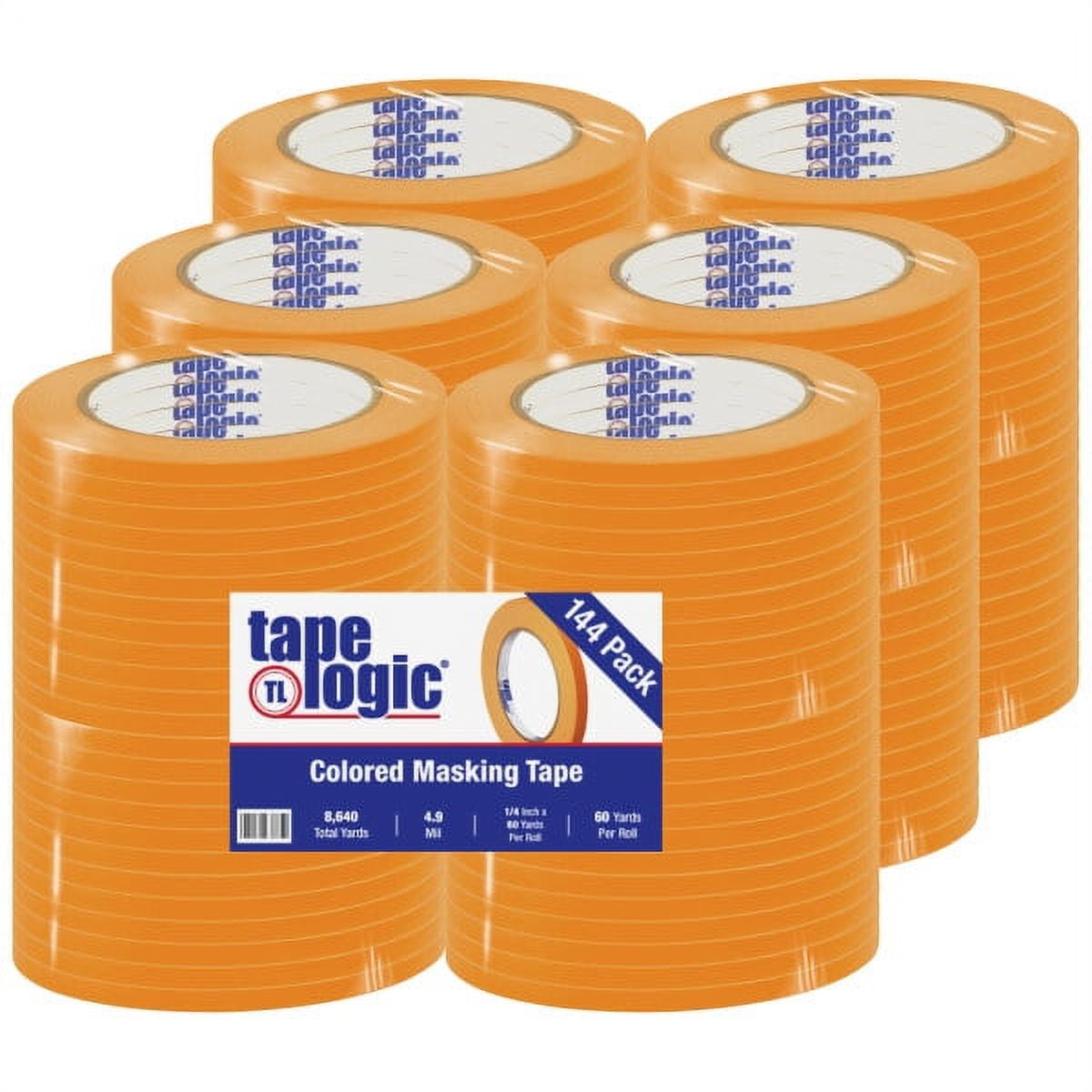 Tape Logic T931003d 0.25 In. X 60 Yards Orange Masking Tape - Case Of 144