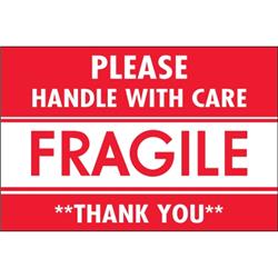UPC 848109012056 product image for Tape Logic DL2157 2 x 3 in. - Fragile - Handle with Care Labels, Red & White -  | upcitemdb.com