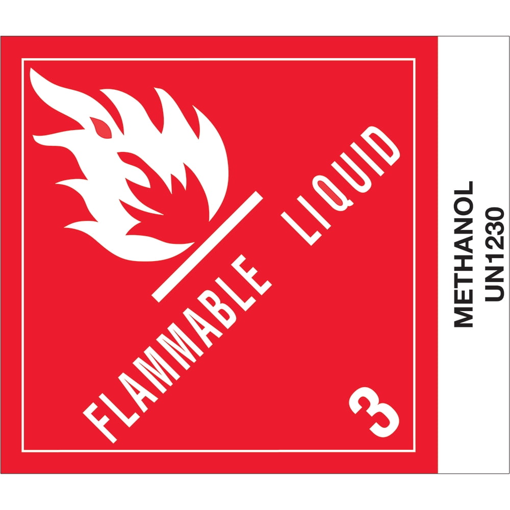 UPC 848109016764 product image for Tape Logic DL517P1 4 x 4.75 in. - Methanol Labels, Red, White & Black - Roll of  | upcitemdb.com