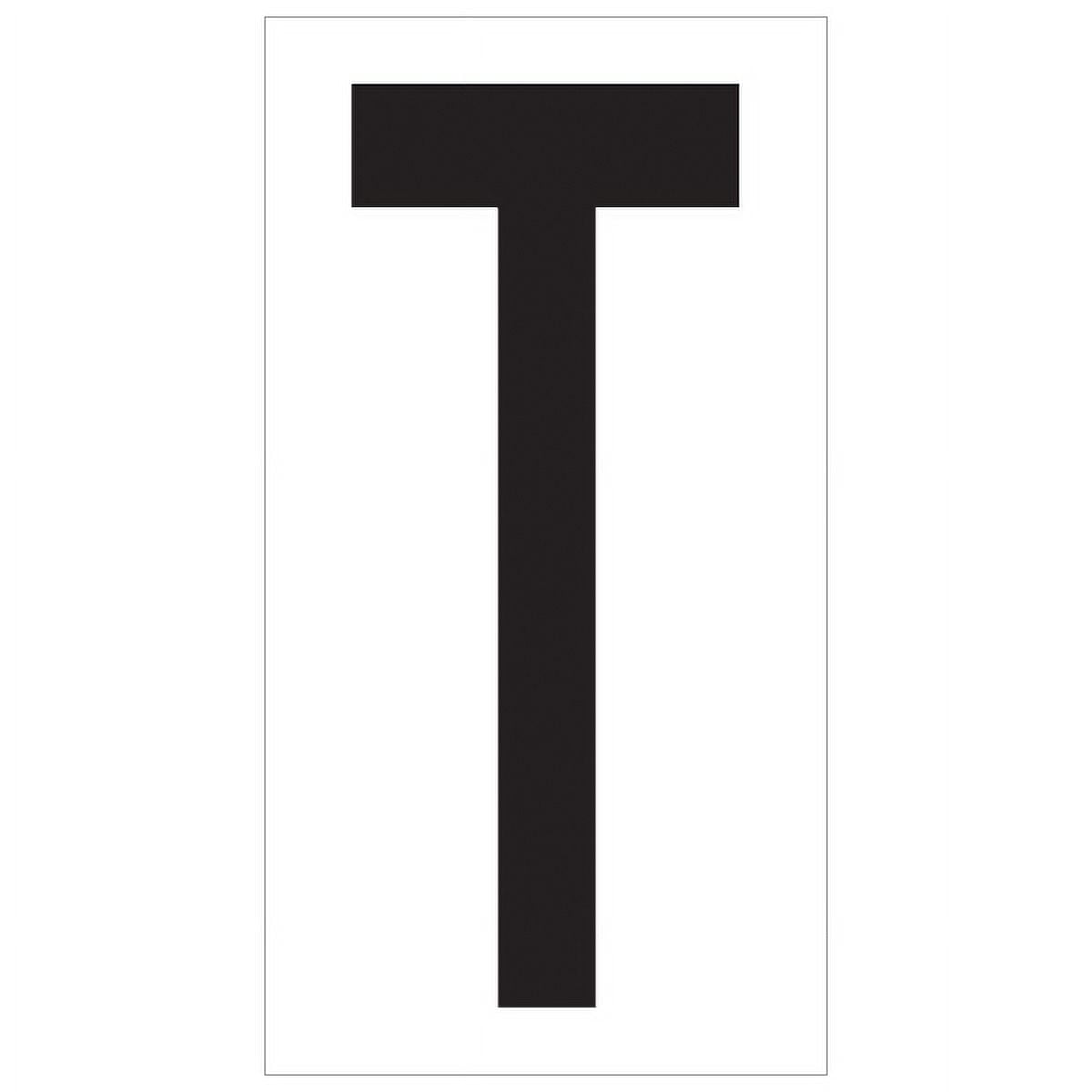 UPC 848109029726 product image for Tape Logic DL9310T 3.50 in. T Vinyl Warehouse Letter Labels, Black & White - | upcitemdb.com
