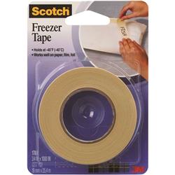 Scotch T93417812pk 0.75 X 1000 In. 178 Freezer Tape, Natural - Pack Of 12