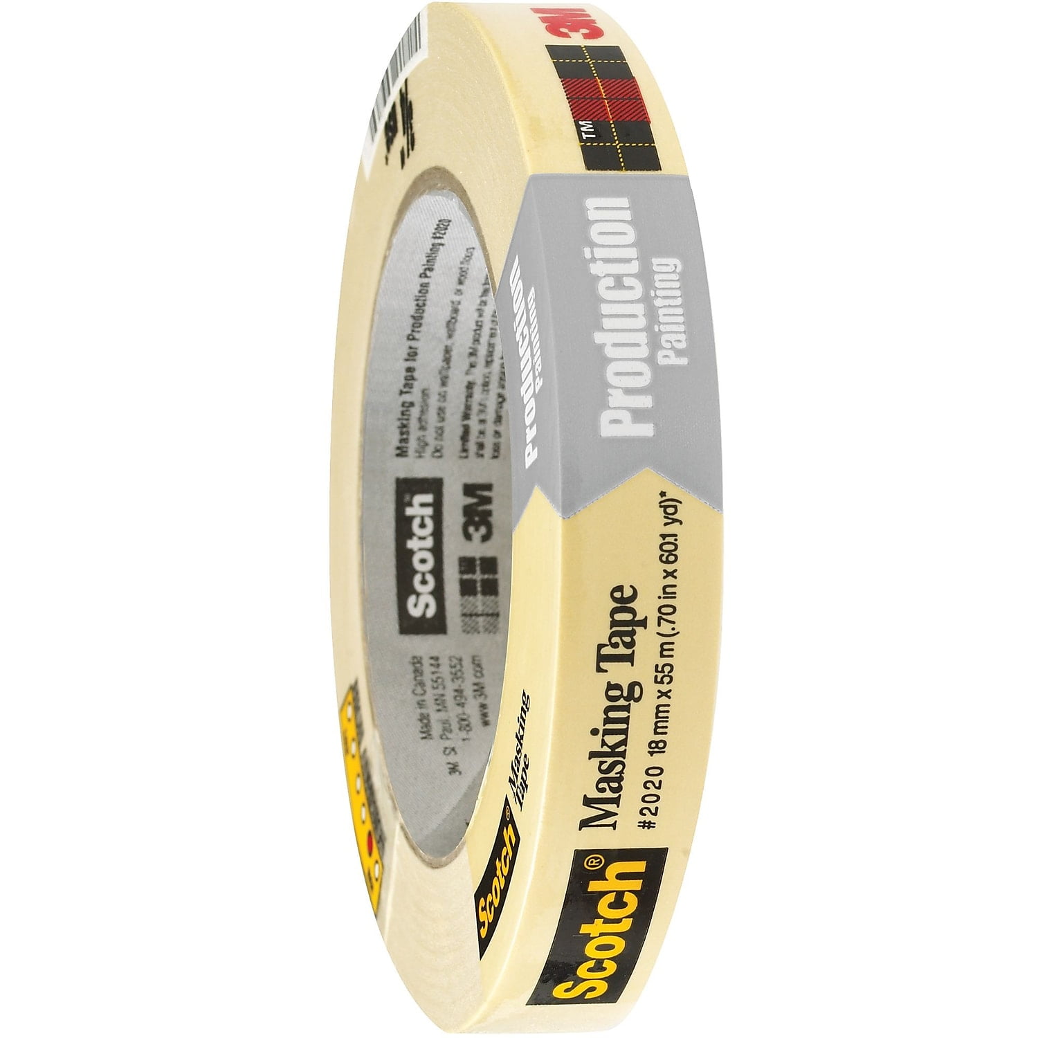 Scotch T934202012pk 0.75 In. X 60 Yards 2020 Masking Tape, Natural - Pack Of 12