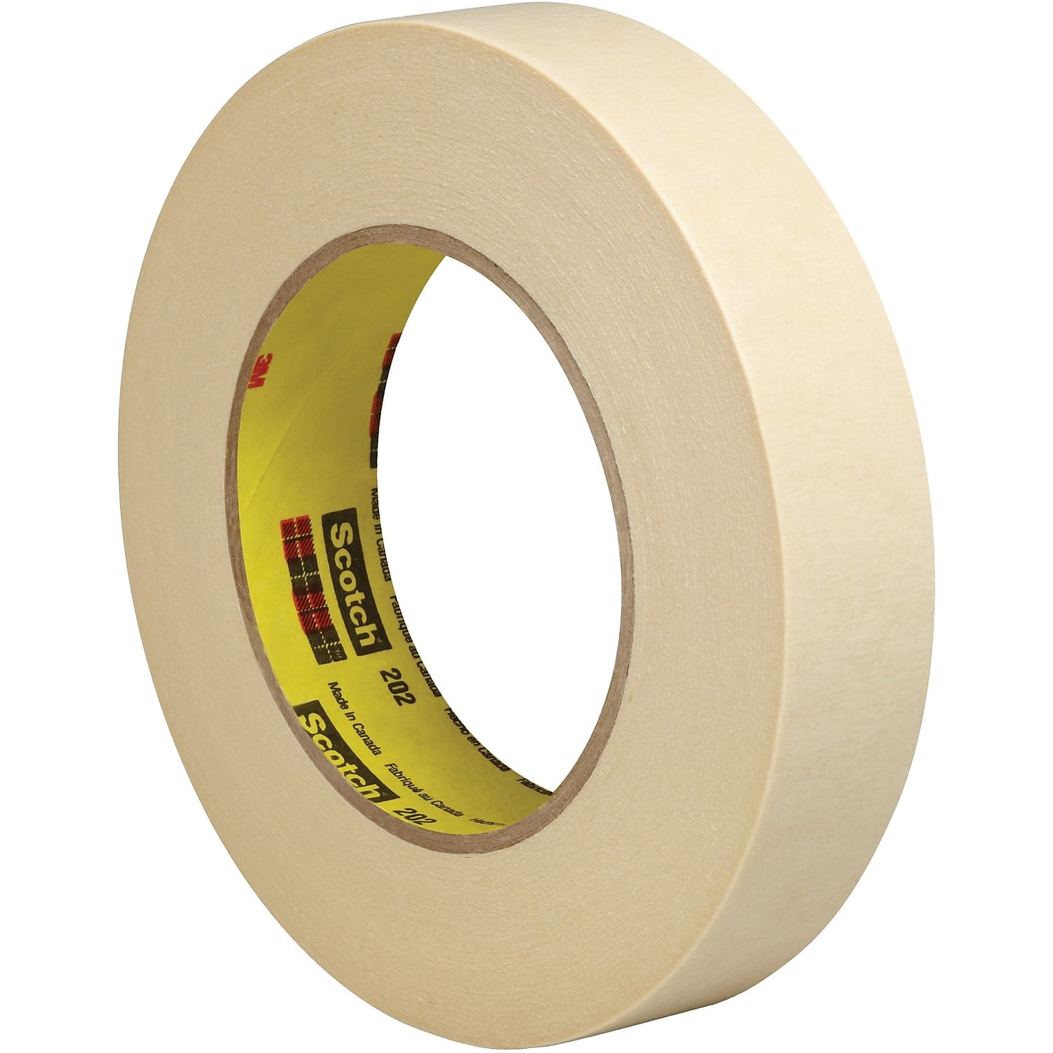 Scotch T9352026pk 1 In. X 60 Yards 202 Masking Tape, Natural - Pack Of 6