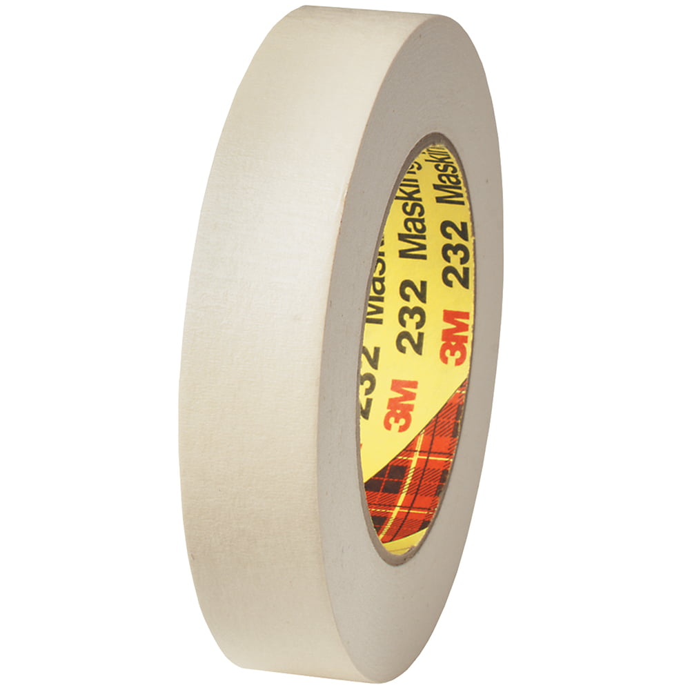 Scotch T93523212pk 1 In. X 60 Yards 232 Masking Tape, Tan - Pack Of 12