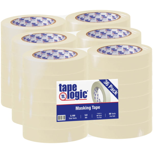 Tape Logic T9352400 1 In. X 60 Yards 2400 Masking Tape, Natural - Case Of 36