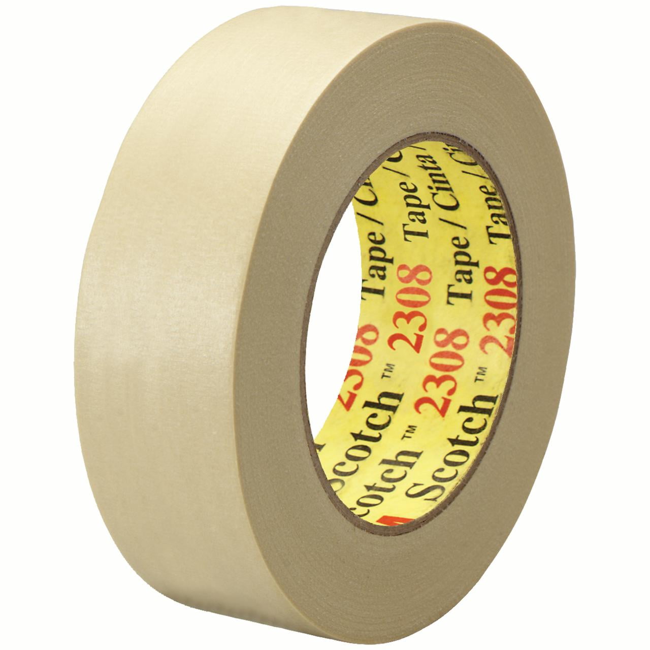 Scotch T936230812pk 1.50 In. X 60 Yards 2308 Masking Tape, Natural - Pack Of 12