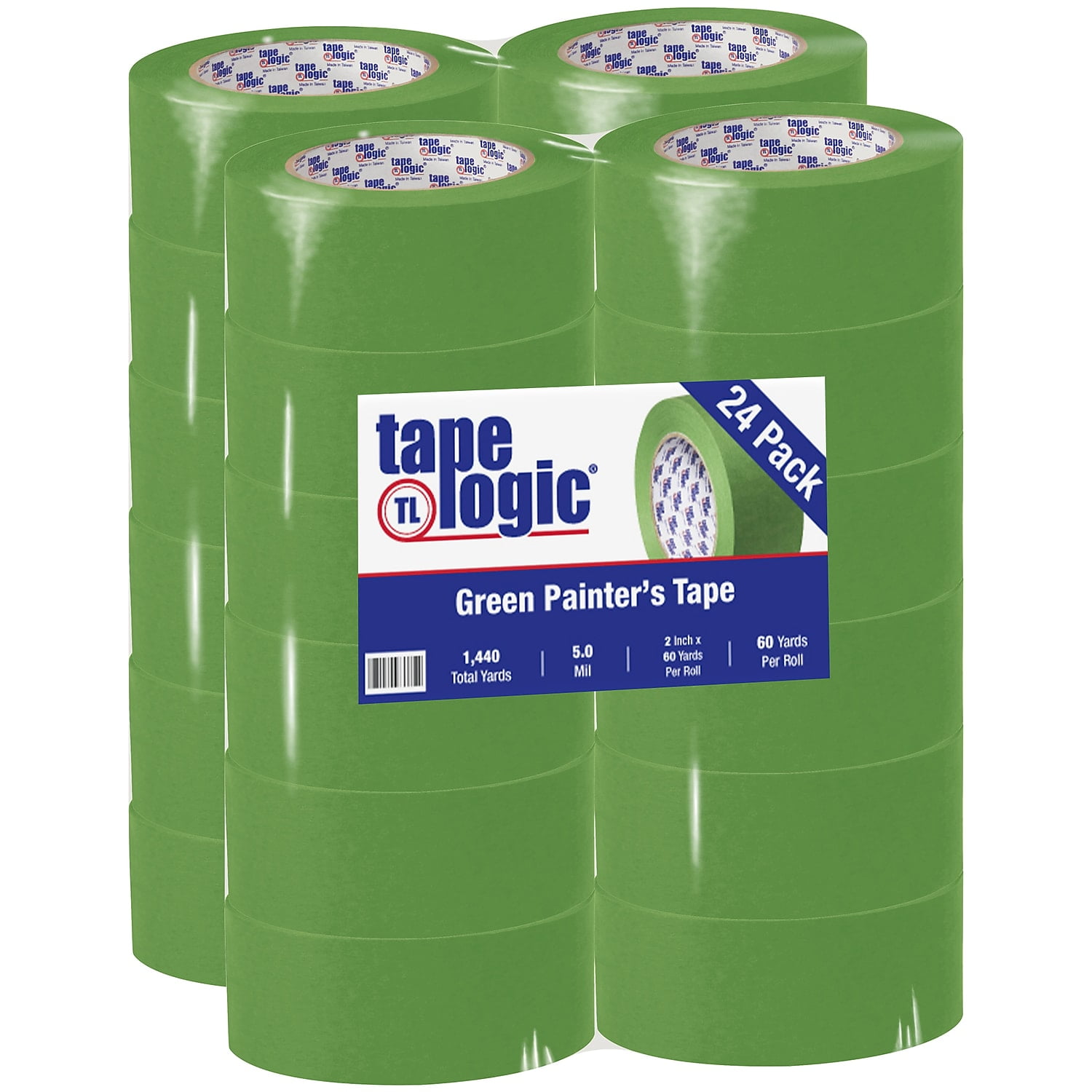 Tape Logic T9373200 2 In. X 60 Yards 3200 Green Painters Tape - Case Of 24