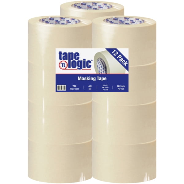UPC 848109022482 product image for Tape Logic T938220012PK 3 in. x 60 yards 2200 Masking Tape, Natural - Pack of 12 | upcitemdb.com