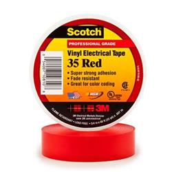 Scotch T96403510pkr 0.75 In. X 66 Ft. Red 35 Electrical Tape - Pack Of 10