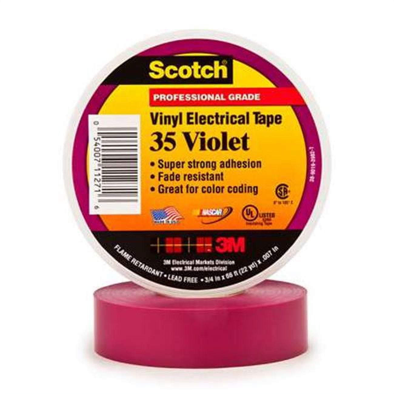 Scotch T96403510pkv 0.75 In. X 66 Ft. Violet 35 Electrical Tape - Pack Of 10