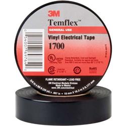Scotch T964170020pk 0.75 In. X 60 Ft. Black 1700 Electrical Tape - Pack Of 20