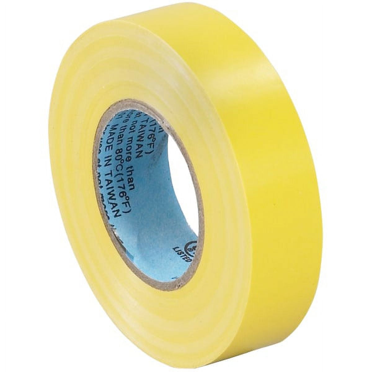 T964618y 0.75 In. X 20 Yards Yellow Electrical Tape - Case Of 200