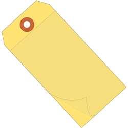 G26028 4.75 X 2.38 In. Yellow Self-laminating Tags - Case Of 100