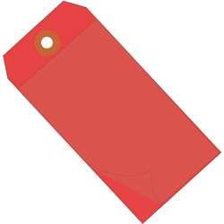 G26029 6.25 X 3.12 In. Red Self-laminating Tags - Case Of 100