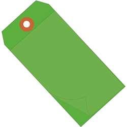 G26030 6.25 X 3.12 In. Green Self-laminating Tags - Case Of 100