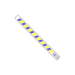 UPC 841436000086 product image for WR105 0.75 x 10 in. Blue & Yellow Stripes Wristbands - Case of 500 | upcitemdb.com
