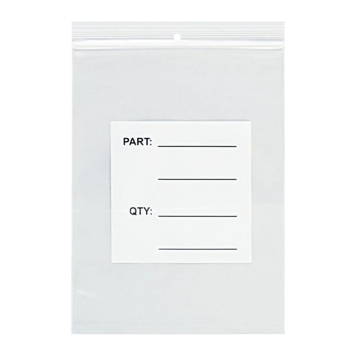 Pb12002 3 X 4 In. 4 Mil Parts Bags With Hang Holes - Pack Of 1000
