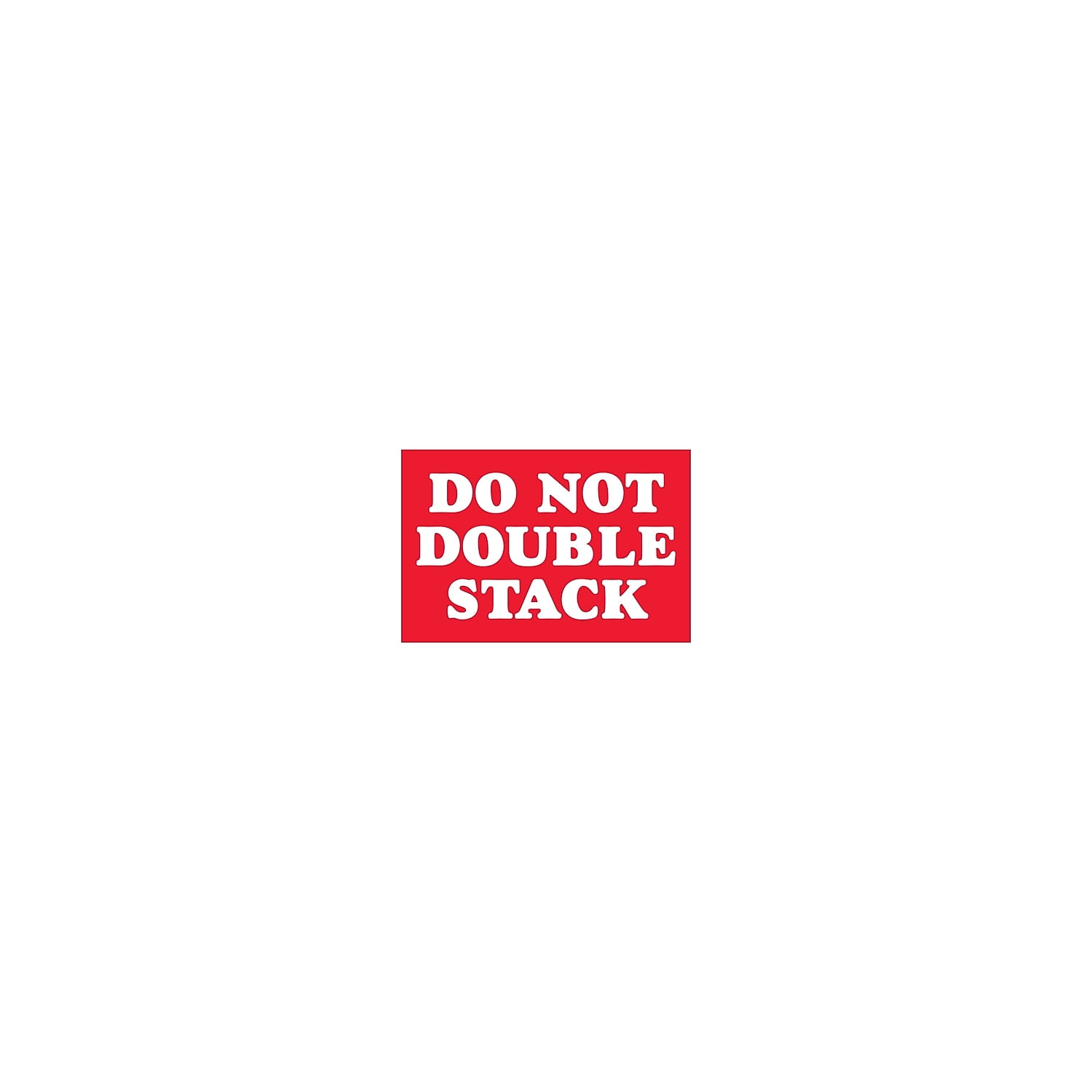 Dl1614 2 X 3 In. Do Not Double Stack Labels