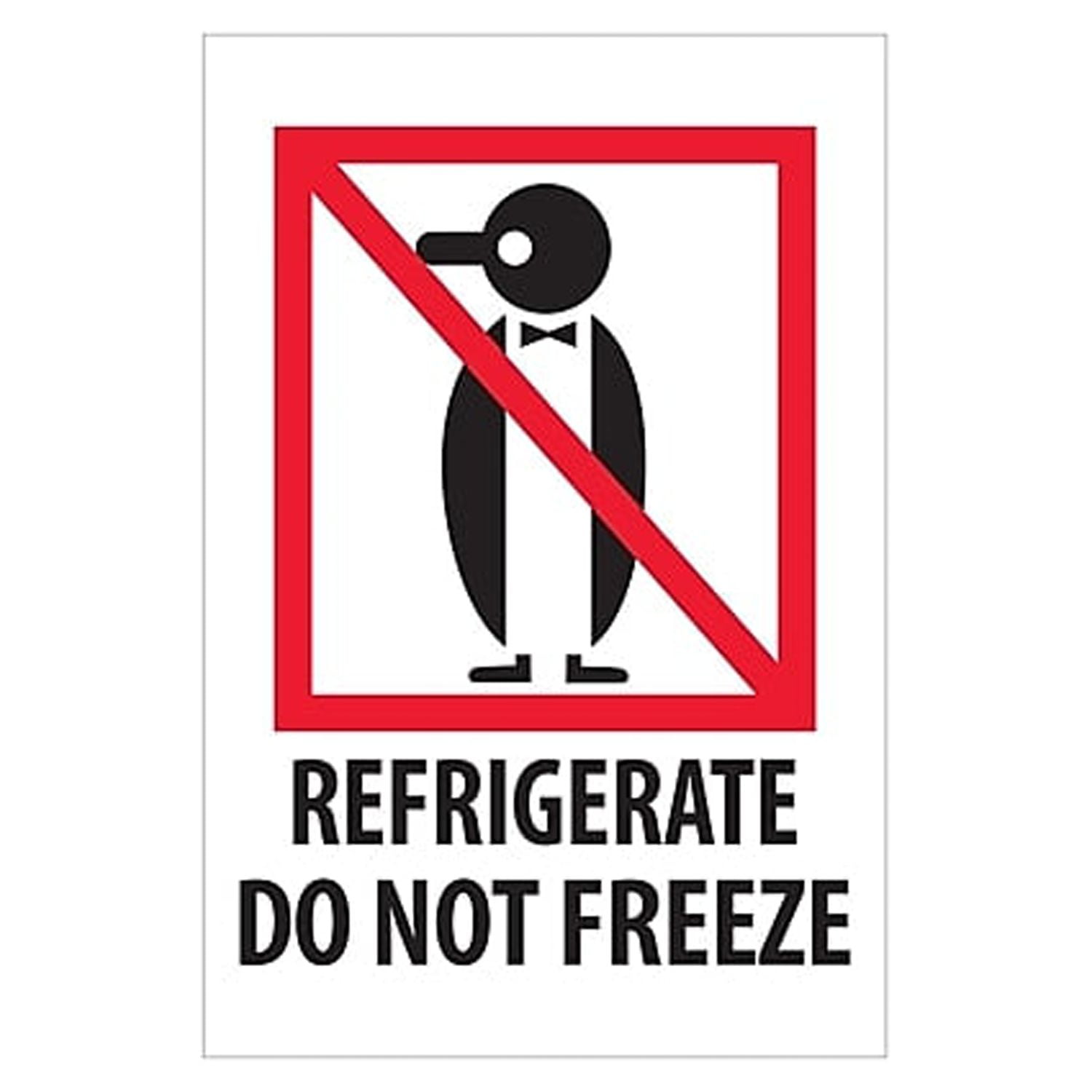 Ipm505 4 X 6 In. Refrigerate Do Not Freeze Labels