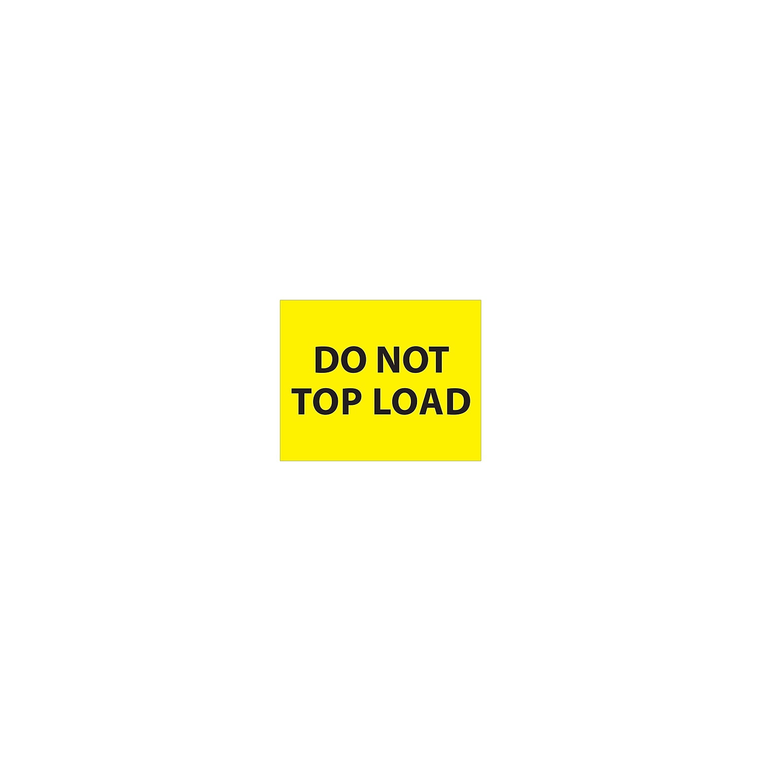 Dl1633 8 X 10 In. Do Not Top Load Labels, Fluorescent Yellow