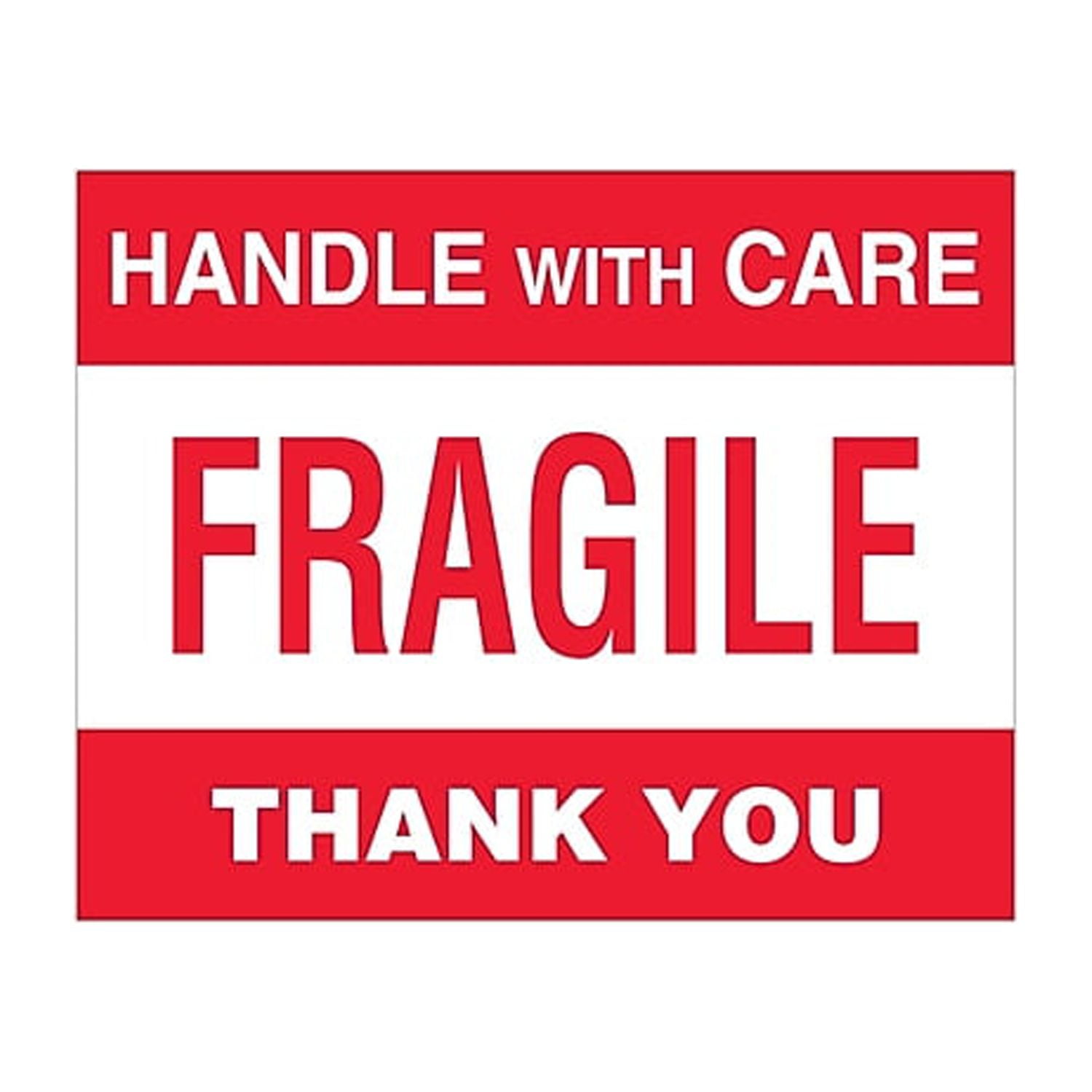 Dl1637 8 X 10 In. Fragile Handle With Care Labels