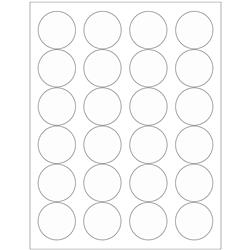 Ll233cl 1.67 In. Clear Circle Laser Labels, Clear