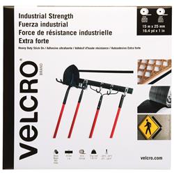 Vel200 1 In. X 50 Ft. Black Cloth Hook & Eye Brand Tape Industrial Strength Combo Packs