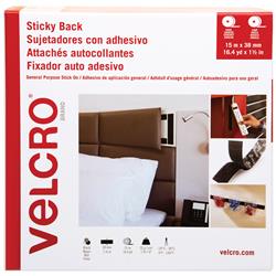 Vel225 1.5 In. X 50 Ft. Black Cloth Hook & Eye Brand Tape Combo Packs