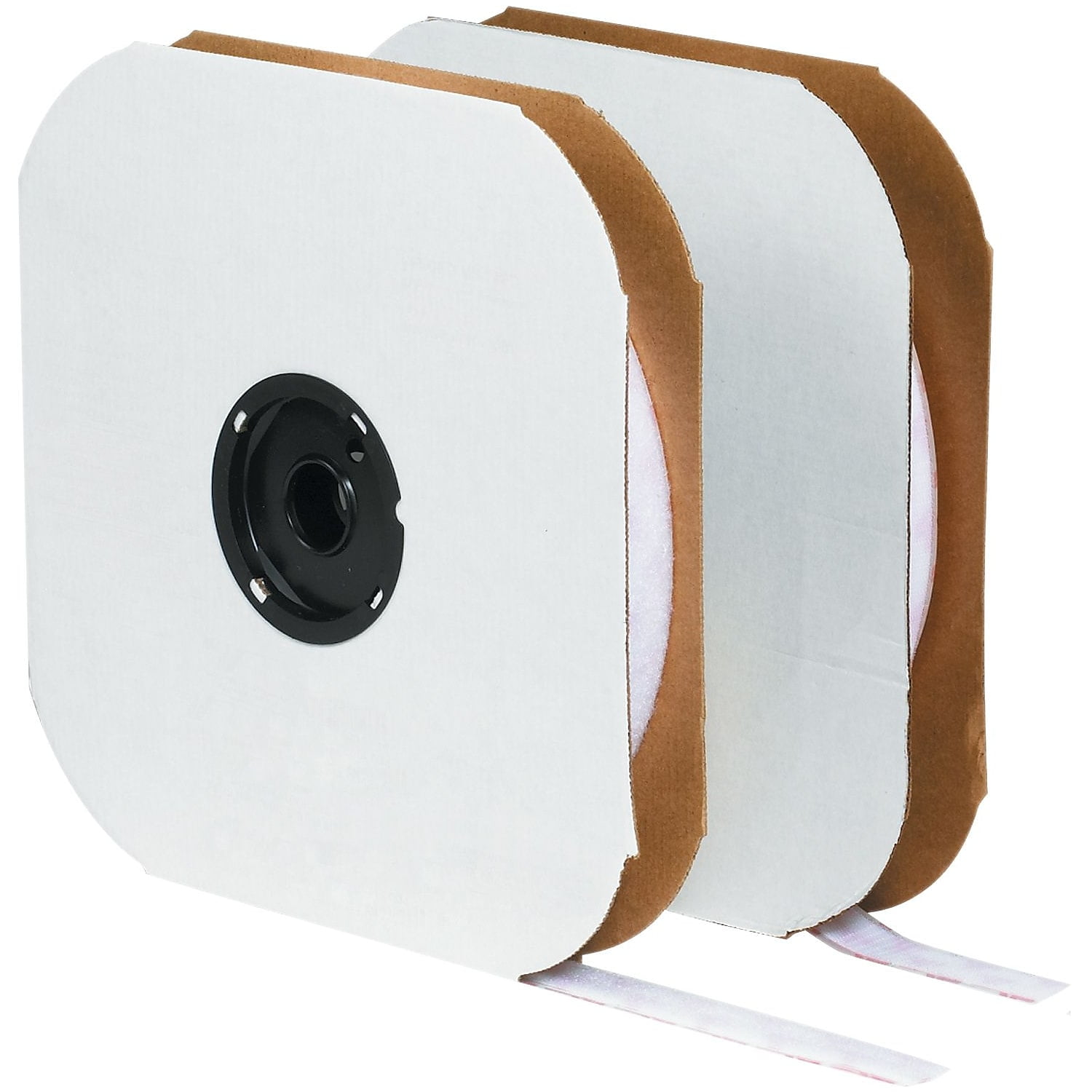 Vel165 4 In. X 75 Ft. Loop White Cloth Hook & Eye Brand Tape Individual Strips