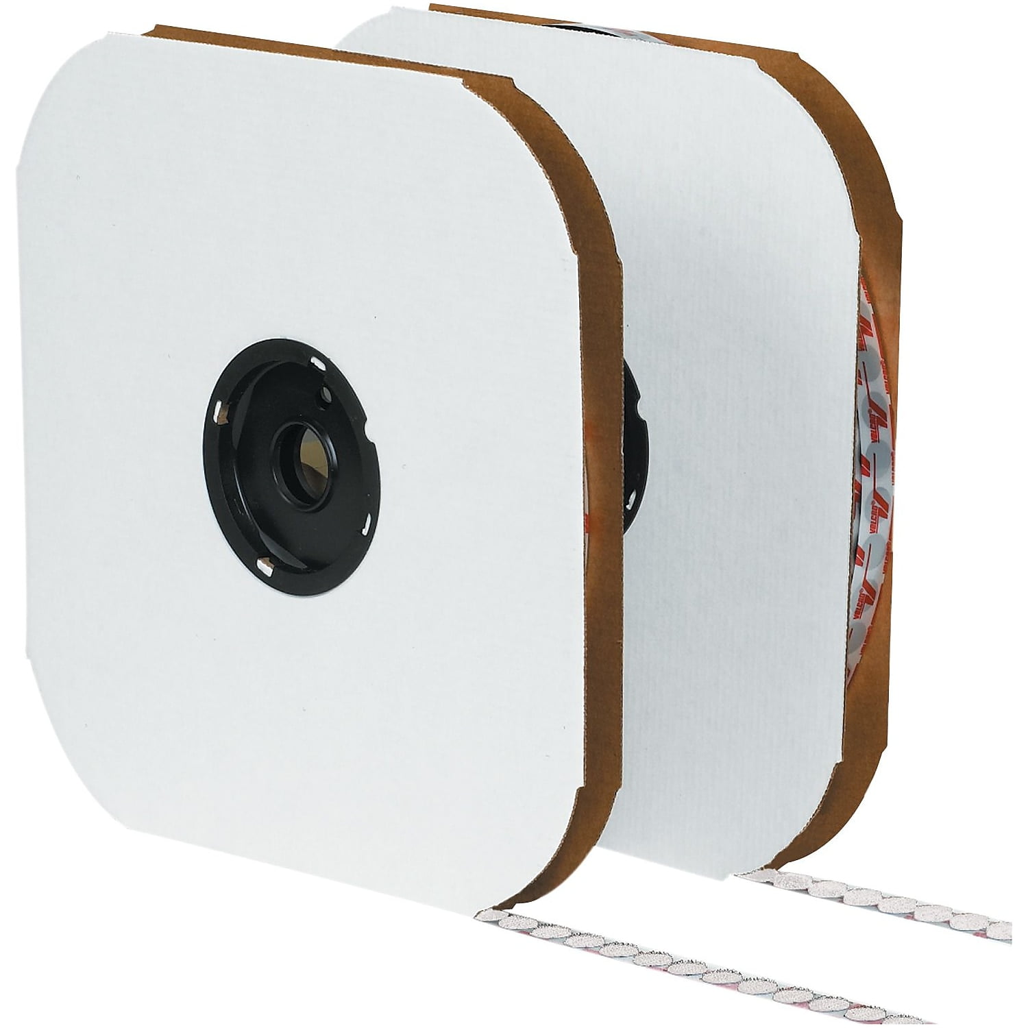 Vel168 0.375 In. Hook White Cloth Hook & Eye Brand Tape Individual Dots