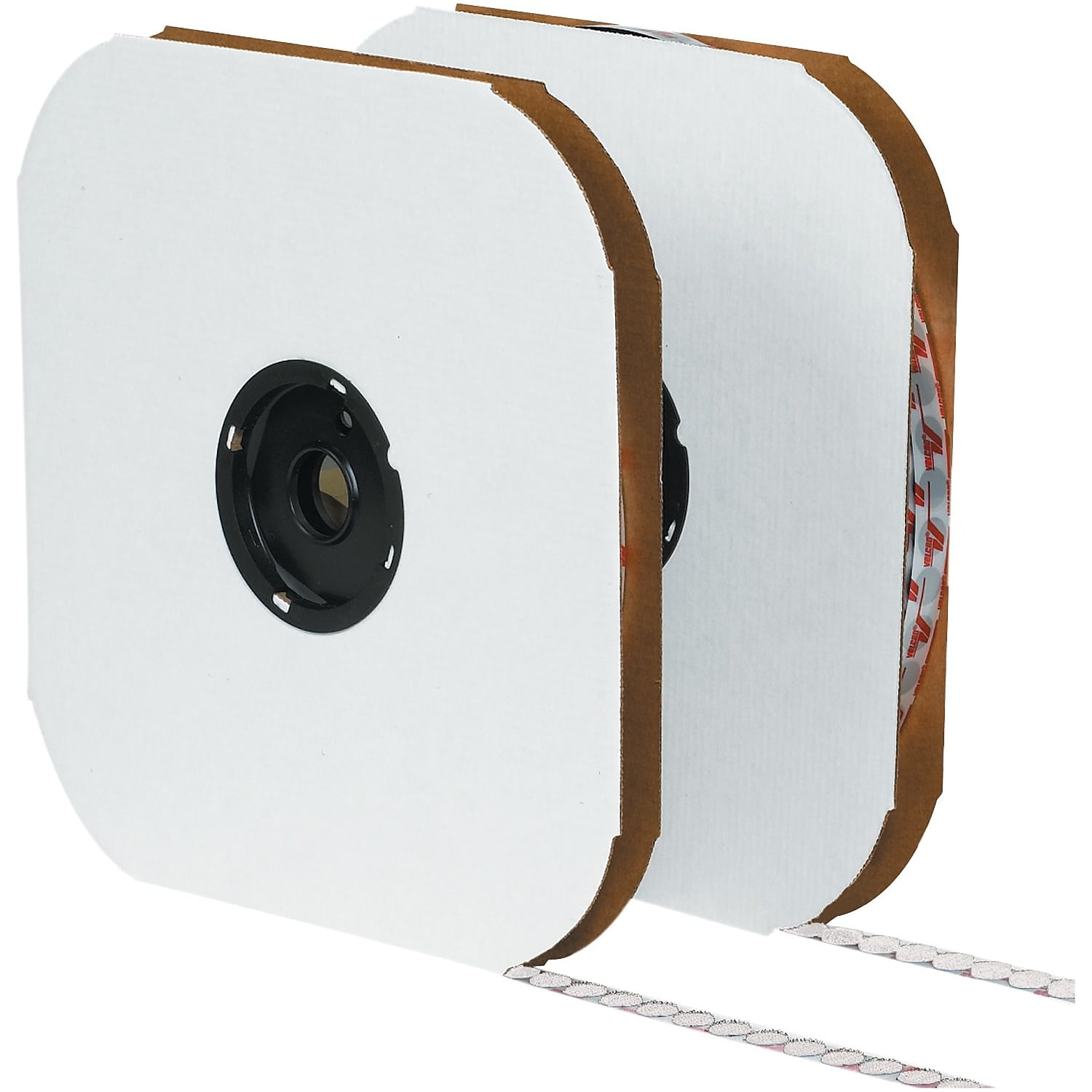 Vel169 0.375 In. Loop White Cloth Hook & Eye Brand Tape Individual Dots