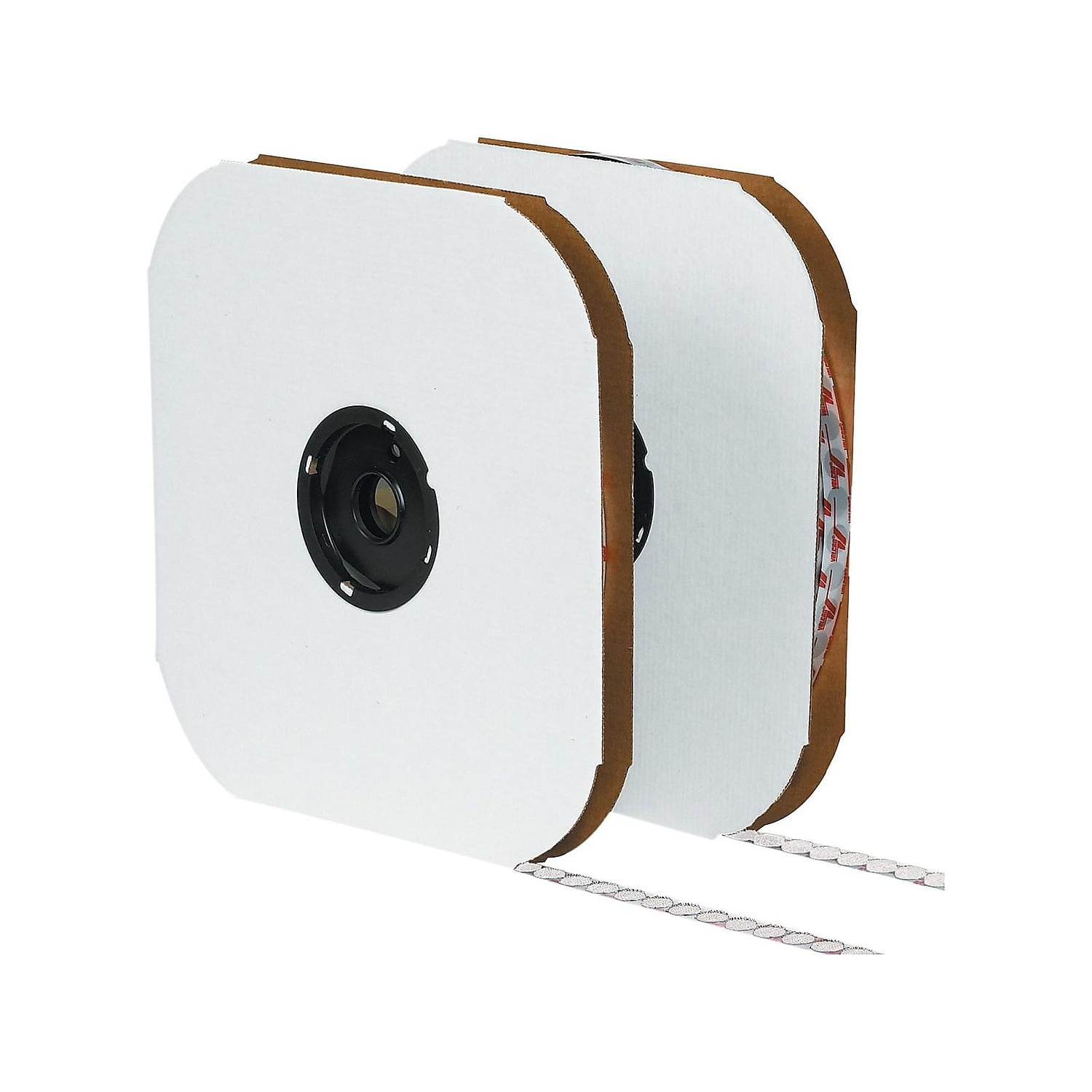 Vel173 0.625 In. Loop White Cloth Hook & Eye Brand Tape Individual Dots