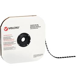 Vel175 1.87 In. Loop Black Cloth Hook & Eye Brand Tape Individual Dots