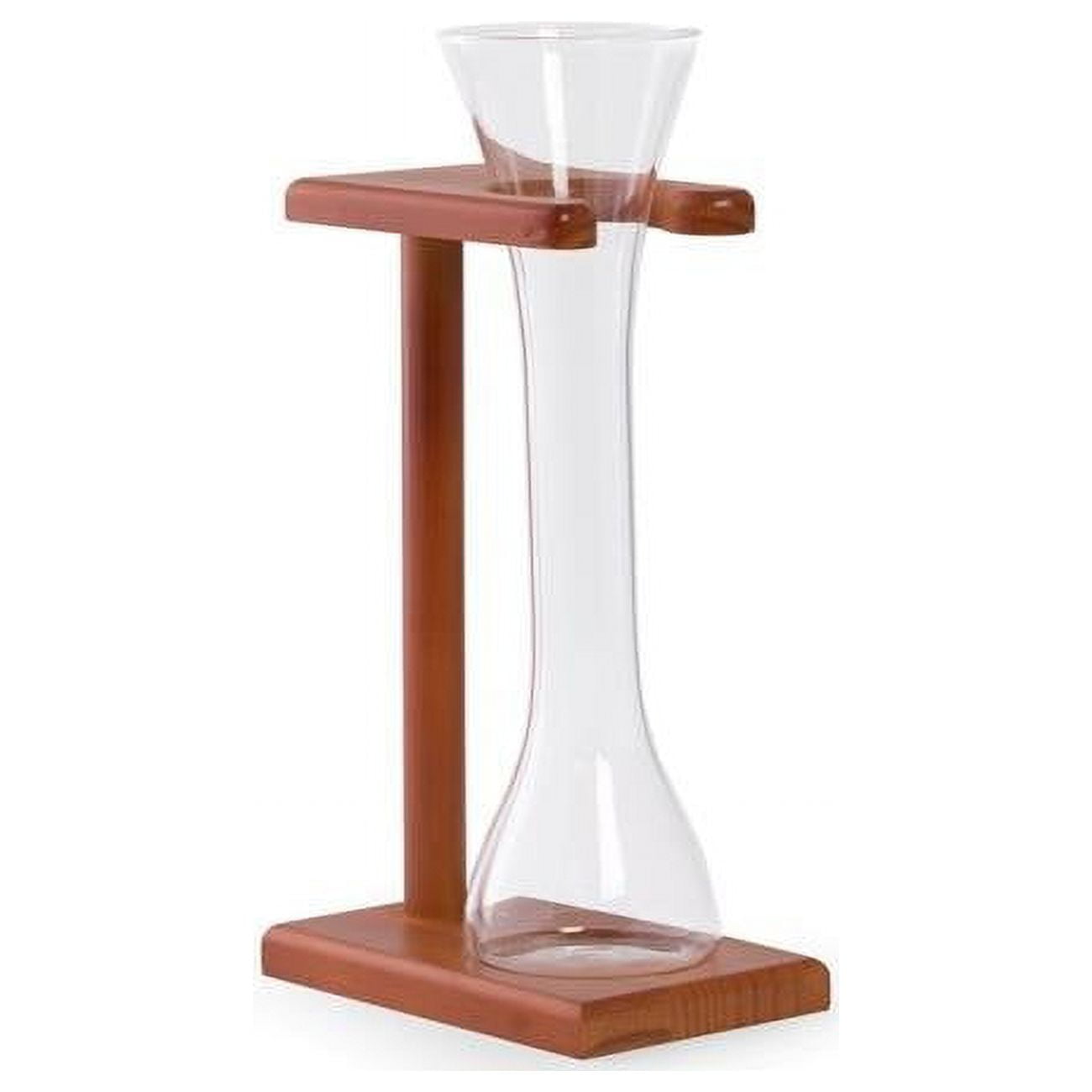 Bey-berk International Bs111s 12 Oz Quarter Yard Of Ale Glass With Wooden Stand