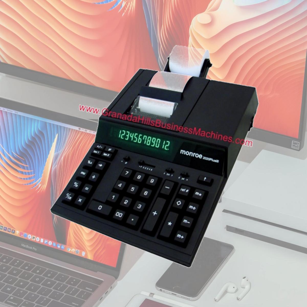 Picture of Monroe MNE2020PLX Medium Duty Calculator, Ivory