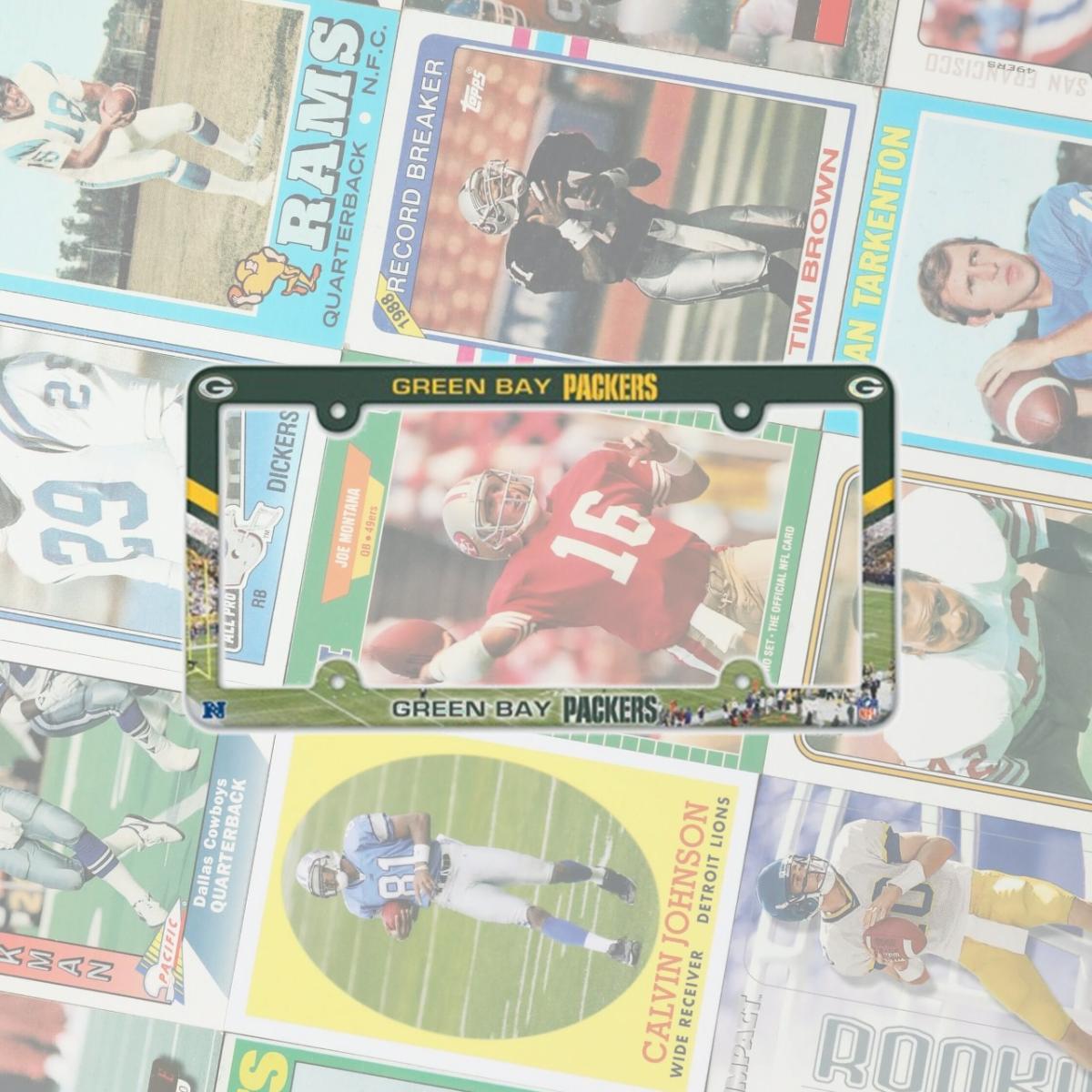 Picture of Green Bay Packers License Plate Frame Plastic Full Color Style